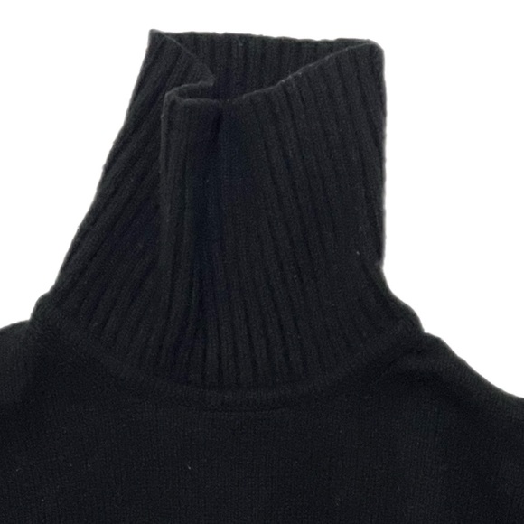 Zara turtleneck navy blue Unisex sweater size L - Picture 7 of 10